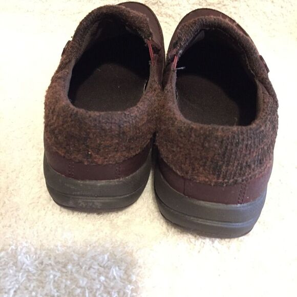 Merrell Women's Dassie Fold Andorra Burgundy Leather Moc Slip On Shoes Size 7 - Picture 8 of 12